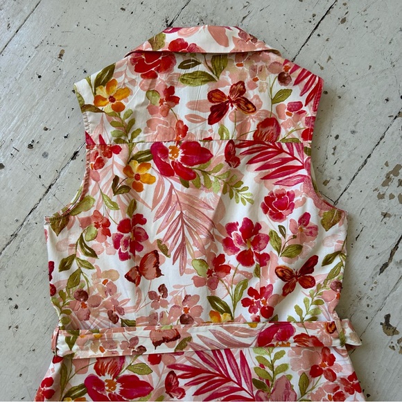 Chloe & Rene Botanical Print Sleeveless Fit & Flare Midi Dress - Picture 7 of 10